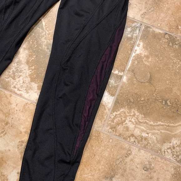 RION Black Mesh Detail Full Length Leggings - Picture 4 of 9